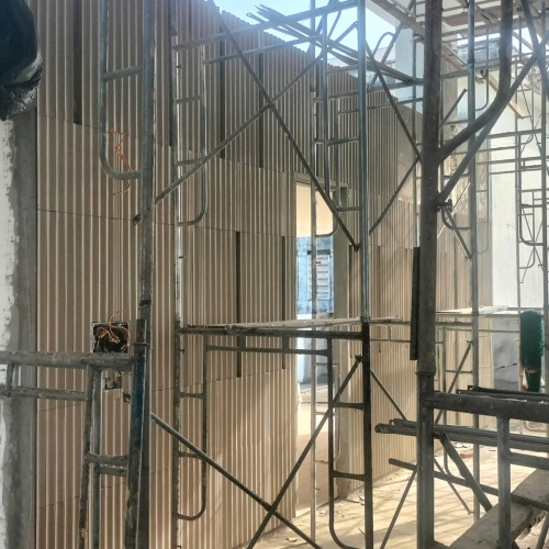 Gạch bê tông 3D dạng sóng – Tạo chiều sâu và nhịp điệu cho bức tường