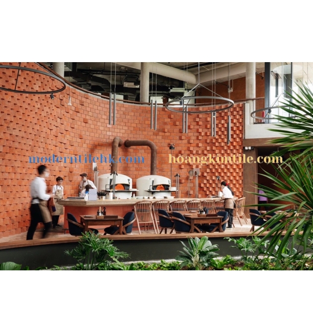 Gạch viên bê tông tam giác
